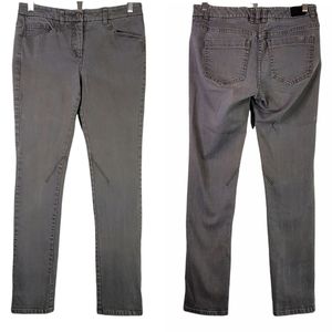 Reiss 1971 Ross Mid-rise Slim Straight Leg Jean Knee Dart Grey 6